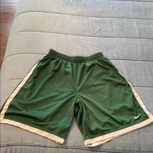 Nike green shorts